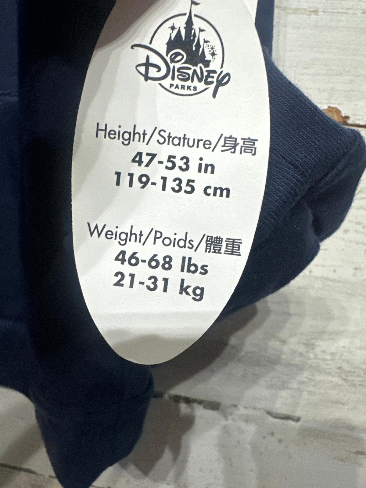 Disney Parks Hoodie Kids Size 7/8 Navy Pluto Houndsight Is 20/20 NWT5