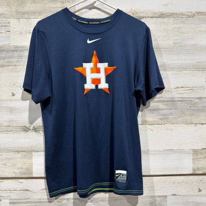 Nike T-Shirt Men M Navy Houston Astros Dri-FIT Authentic Sportswear EUC0