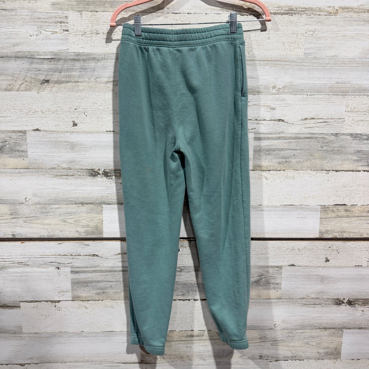 Abercrombie Kids A&F Essentials Joggers Girls 11/12 Green Cotton Blend Casual2