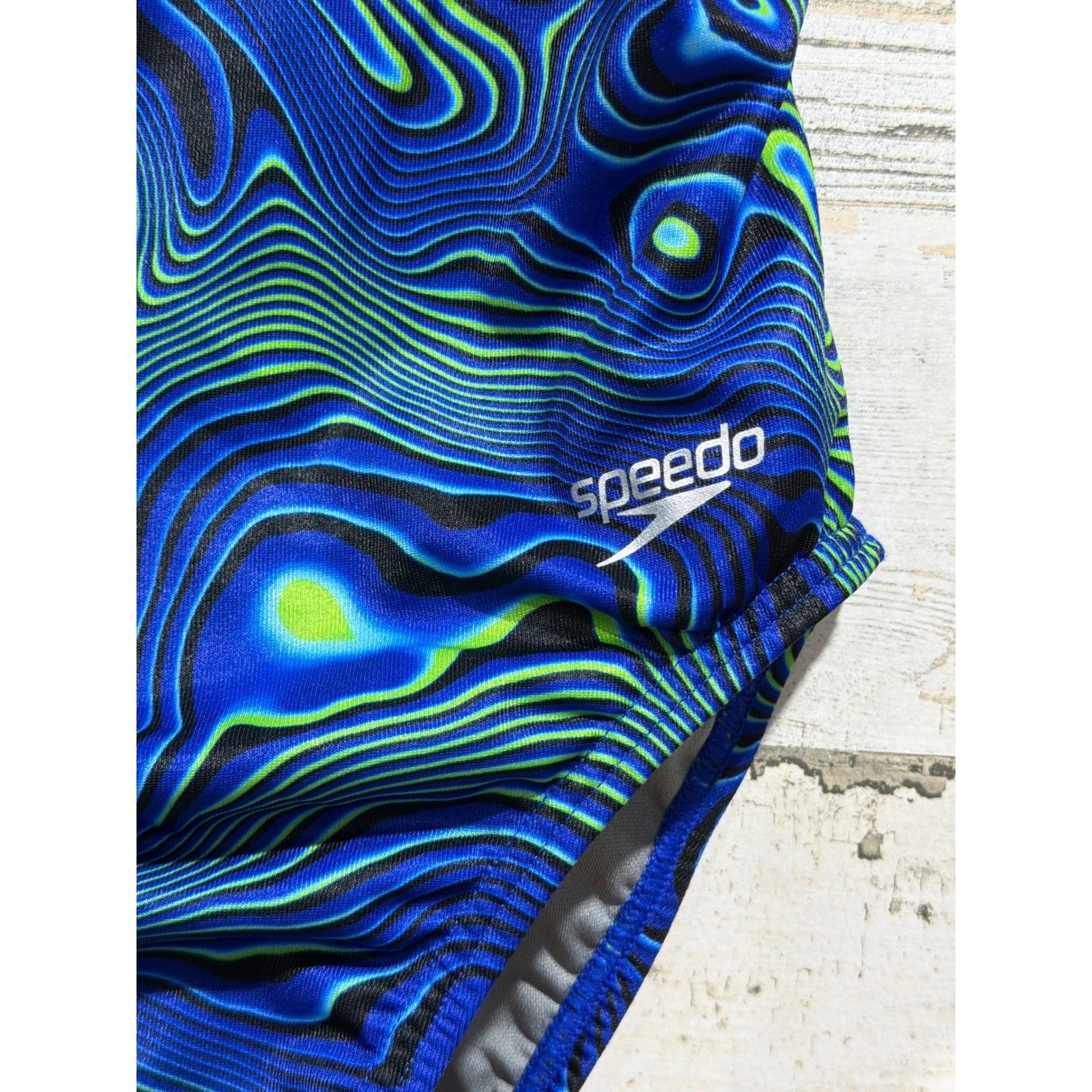 Speedo Swimsuit Women 26 Psychedelic Endurance+ Training One Piece EUC1