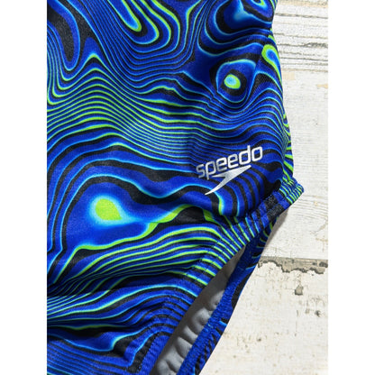 Speedo Swimsuit Women 26 Psychedelic Endurance+ Training One Piece EUC1