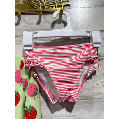 Snapdoodles Andy & Evan Swimsuit Bundle Girls 3T / 4 Green Pink Floral Flawed*11