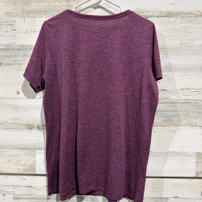 Nike Dri-FIT T-Shirt Women XL Purple Heathered Activewear Gym EUC3