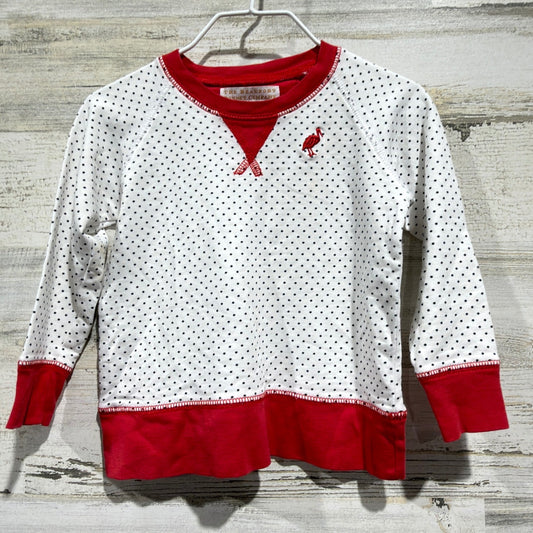 The Beaufort Bonnet Company Sweatshirt Girls 12-18M Polka Dot Preppy *Flawed0
