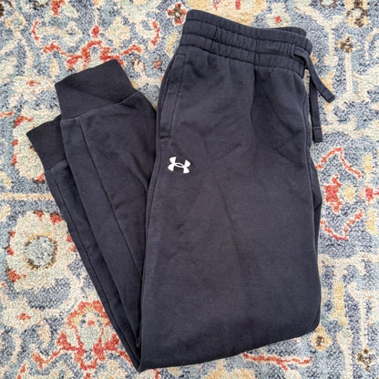 Under Armour Joggers Boys Youth Large Black Rival Fleece Sport GUC0