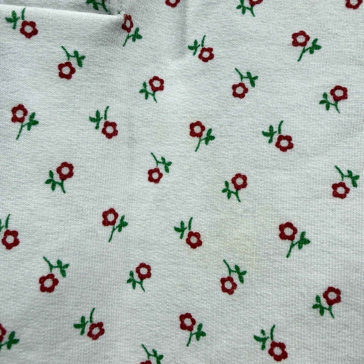 TBBC Pullover Girls 3T White Red Floral Preppy Play Condition *Flawed3
