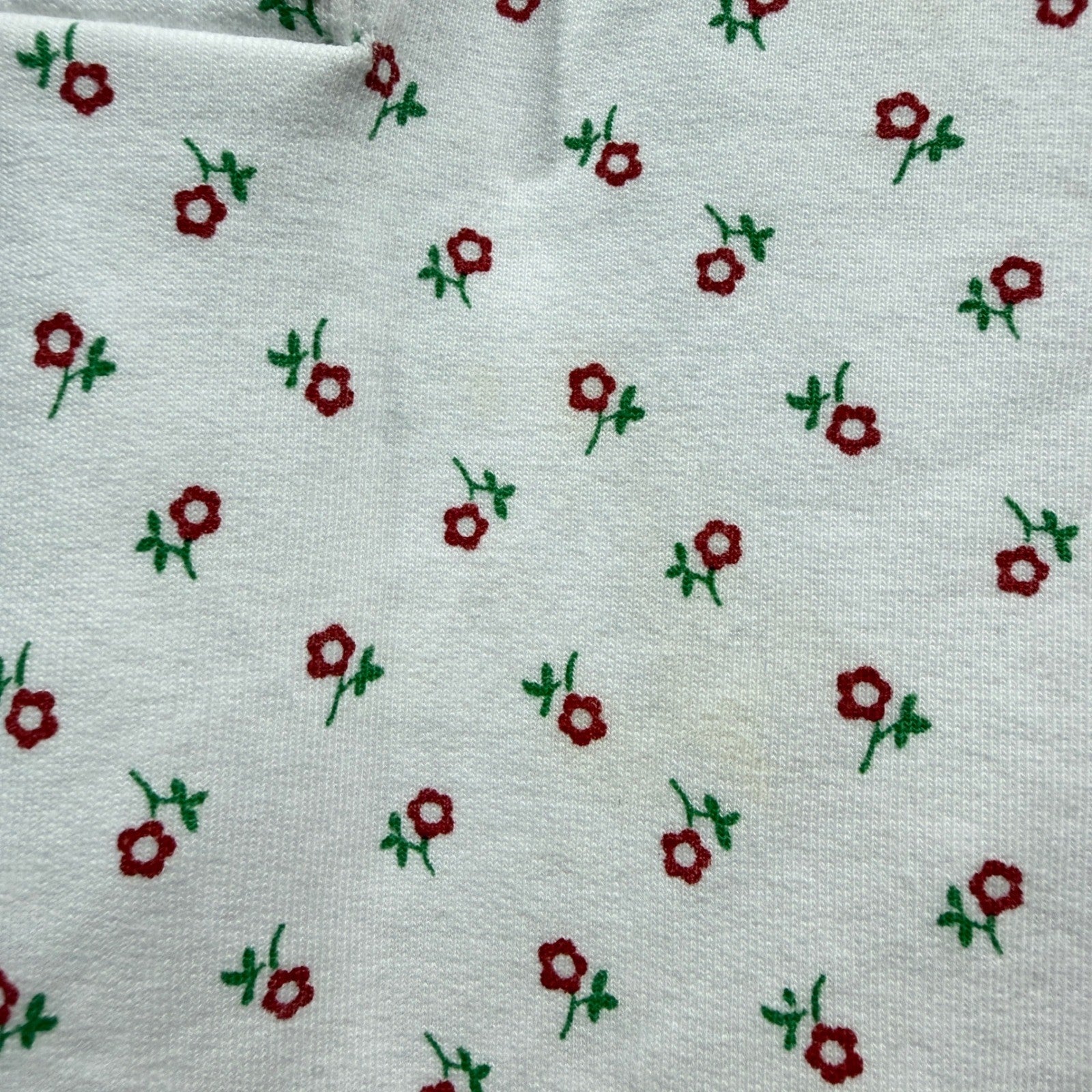 TBBC Pullover Girls 3T White Red Floral Preppy Play Condition *Flawed3