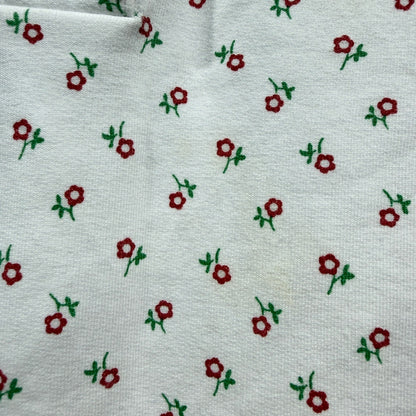 TBBC Pullover Girls 3T White Red Floral Preppy Play Condition *Flawed3