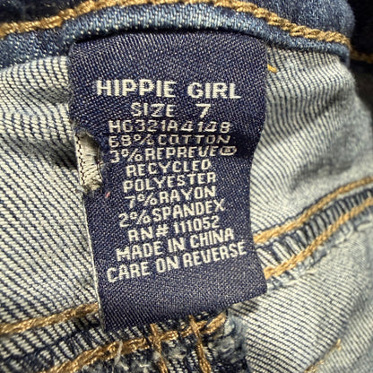 Hippie Girl Girl Friend Jeans Girls 7 Blue Distressed Denim Modern4