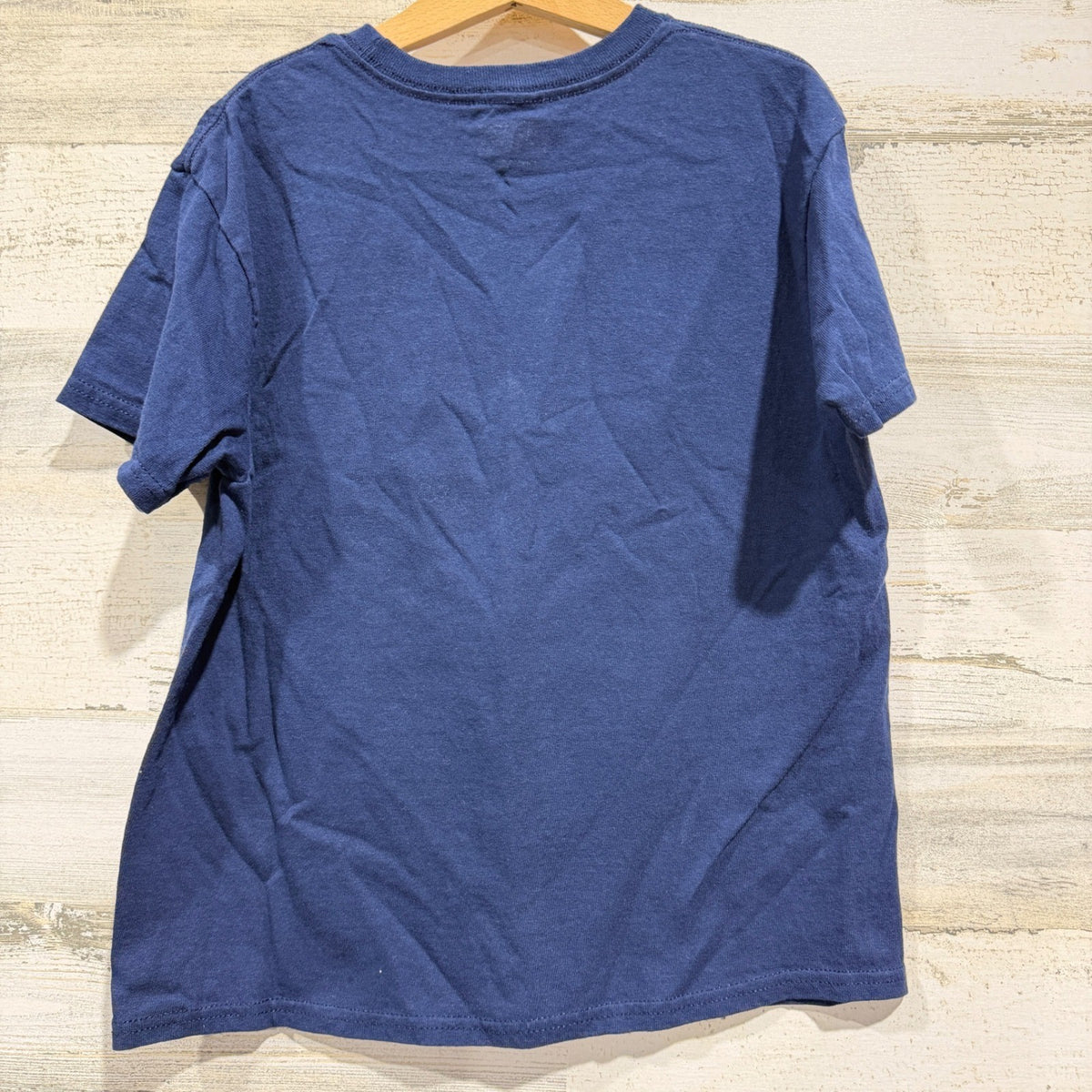 Marvel Graphic T-Shirt Boys Small Navy Blue Avengers Superhero Comic GUC3