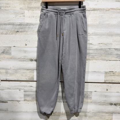 Hollister Relaxed Jogger Men Small Grey Fleece Sweatpants Loungewear *Flawed0