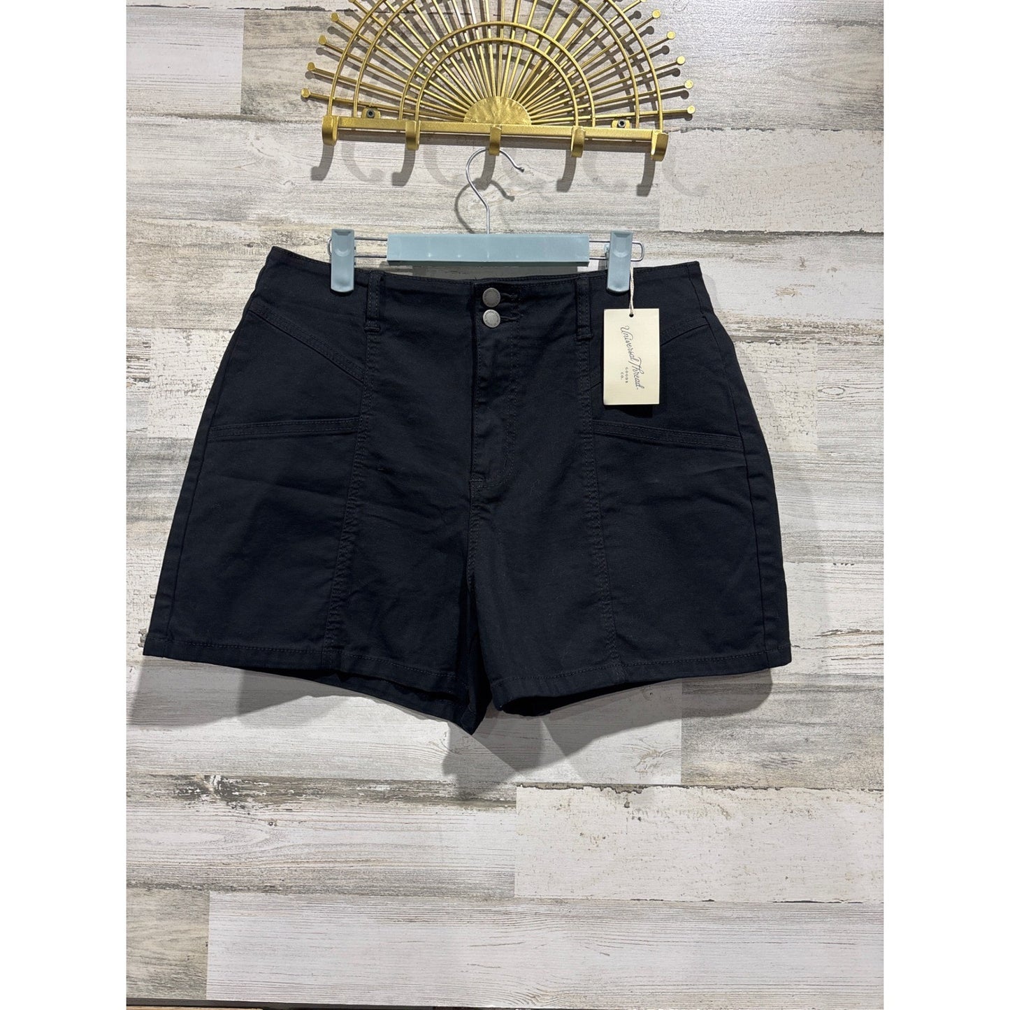 Universal Thread Jean Shorts Womens 12 Black High Rise Utility Gorpcore NWT0