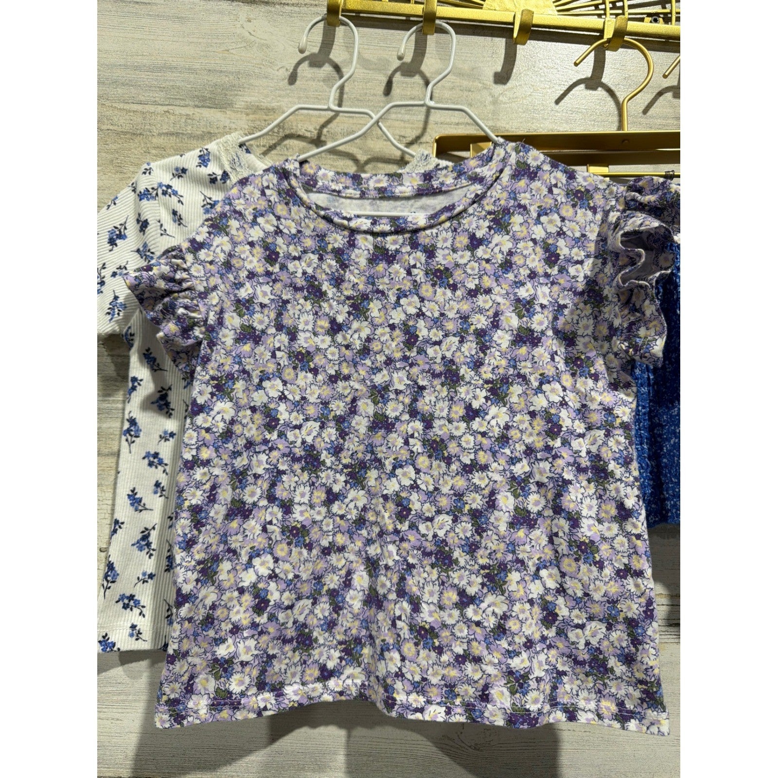 Gap Zara Cat & Jack Girls Size 6 Floral Shorts T-Shirt Bundle EUC1