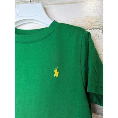 Polo Ralph Lauren T-shirt Boys 3T Green Pony Logo Preppy EUC1