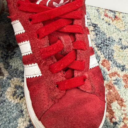 Adidas Campus 00s Kids Size 13K Red Suede Chunky Skater Sneaker Play *Flawed8