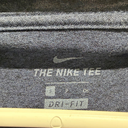 Nike Dri-FIT Swoosh Tee Boys Small Navy Blue Heathered Polyester Sportswear EUC3