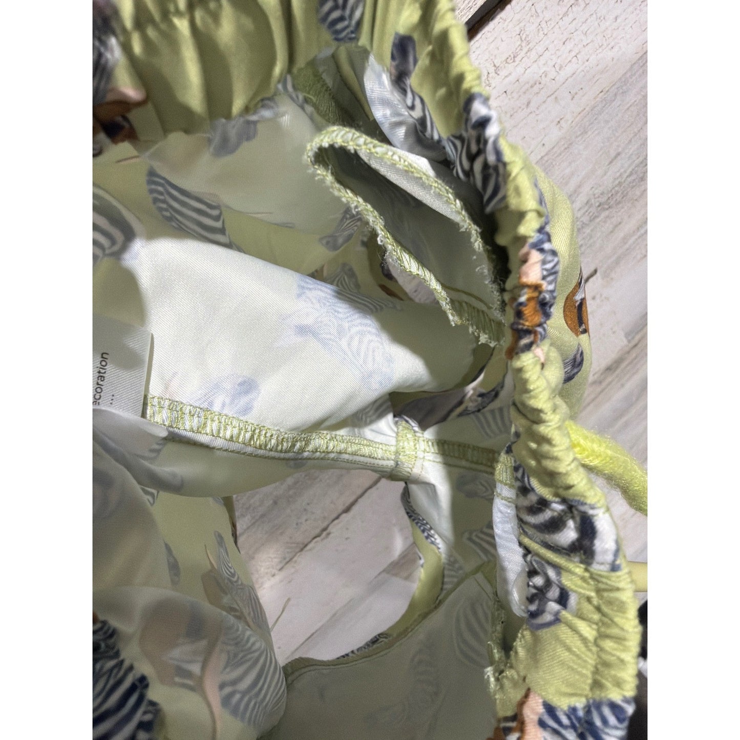 Posh Peanut Swim Trunks Boys 6-12 Months Green Zebra Safari Beachwear Resort4