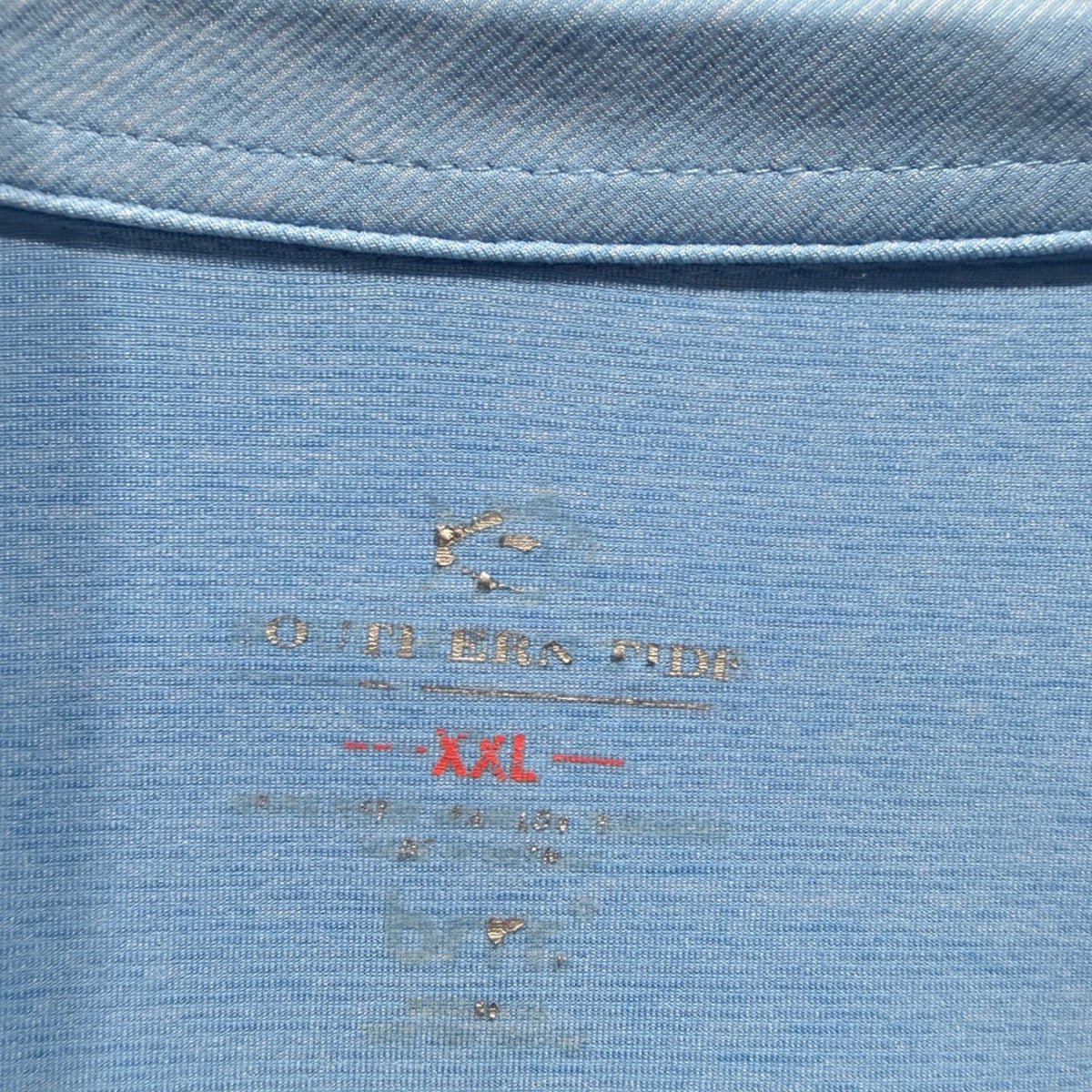 Southern Tide Brrr Performance Polo Shirt Men XXL Blue Solid Preppy EUC1