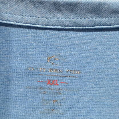 Southern Tide Brrr Performance Polo Shirt Men XXL Blue Solid Preppy EUC1