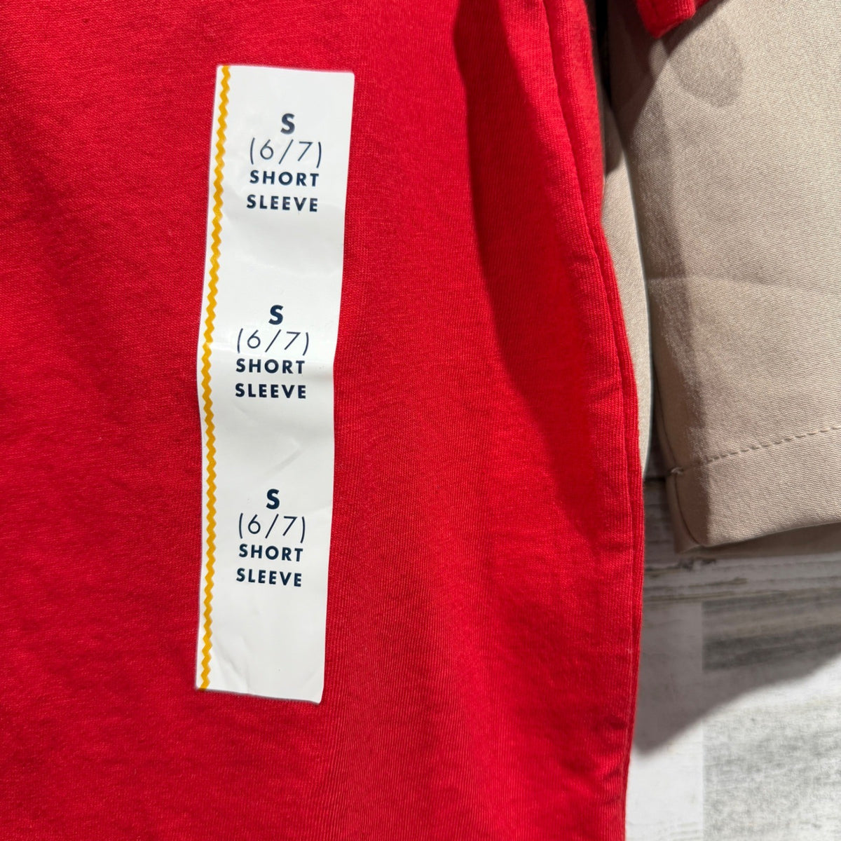 Cat & Jack Superman Magellan Boys Size 6/7 Red Khaki 3pc Bundle3