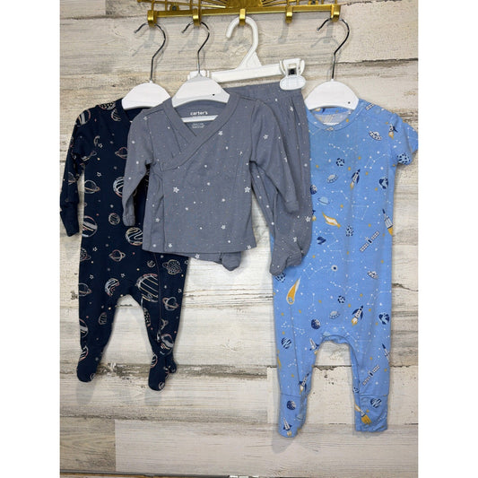 Members Mark Carters Baby Boys 3m 3/6m Bundle Space Star Bamboo Organic0