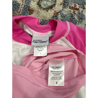 UV Skinz Flap Happy Rash Guard Bundle Girls Size 2  NWT & NWOT Flawed*4