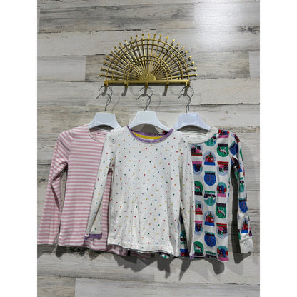 Hanna Andersson Boden Abercrombie Kids Girls 5 Pink White Stars Stripes GUC0