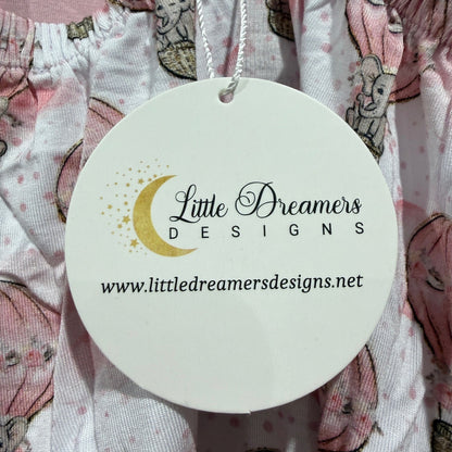 Little Dreamers Designs Hot Air Balloon Romper Girls 12-18M Pink Bamboo Boho3