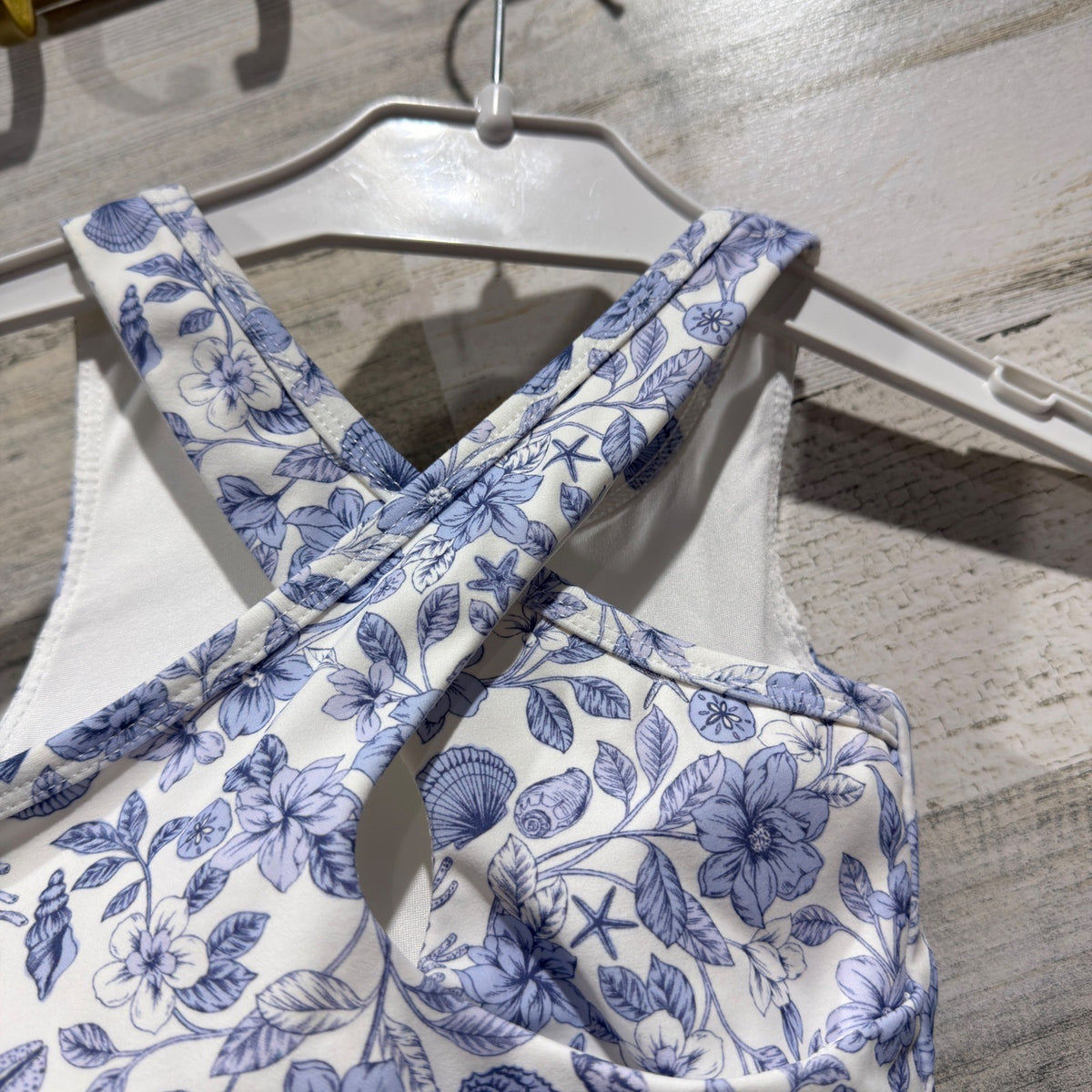 GB Girls Active Dress Girls 3T Blue Floral Nautical Summer EUC3