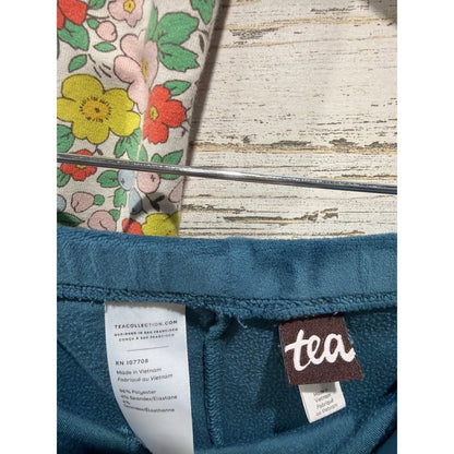 Hanna Andersson Tea Mini Boden Girls 10-12 Yellow Blue Floral Legging Set8
