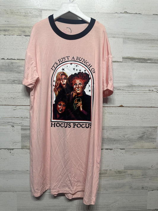 Nora Madison Designs Hocus Pocus Sleep Shirt Kids 10-12T Pink Bamboo NWT0