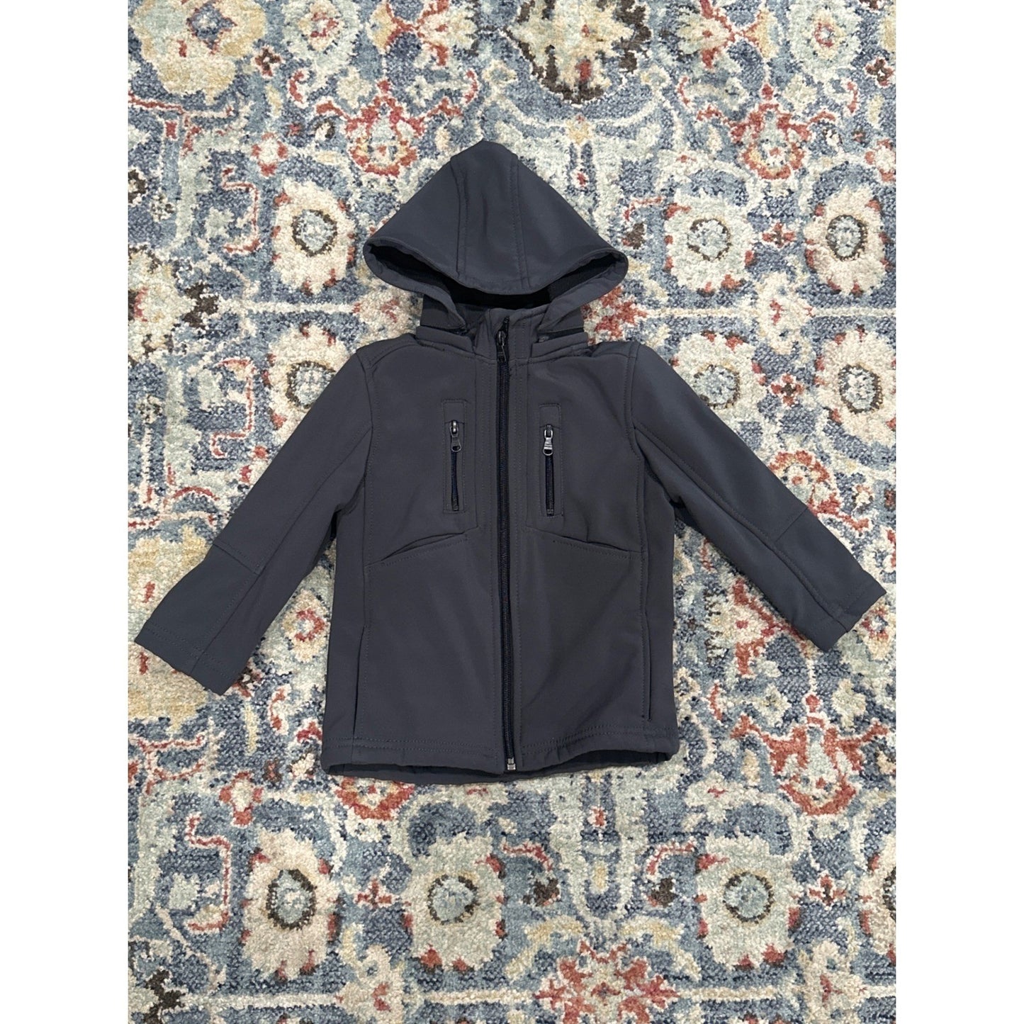 Water Resistant Urban Republic Hooded Jacket 3T Gray Fleece Lined Full Zip EUC0