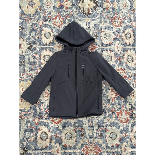 Water Resistant Urban Republic Hooded Jacket 3T Gray Fleece Lined Full Zip EUC0