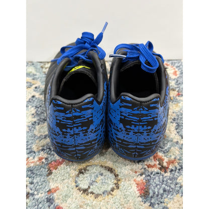 Brava Soccer Cleats Boys 12 Black Blue Graphic Athletic EUC3