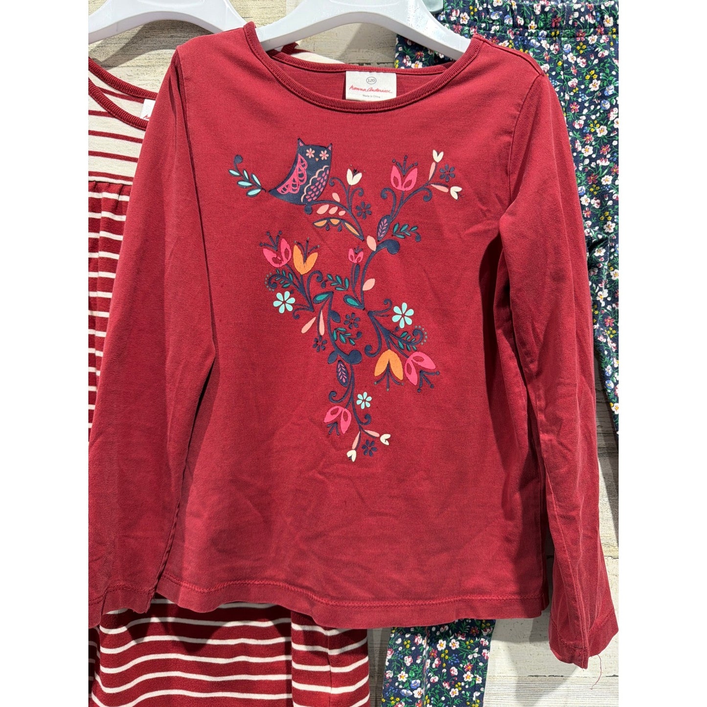 Hanna Andersson Polo Ralph Lauren Girls 6/6X Floral Striped Lot1