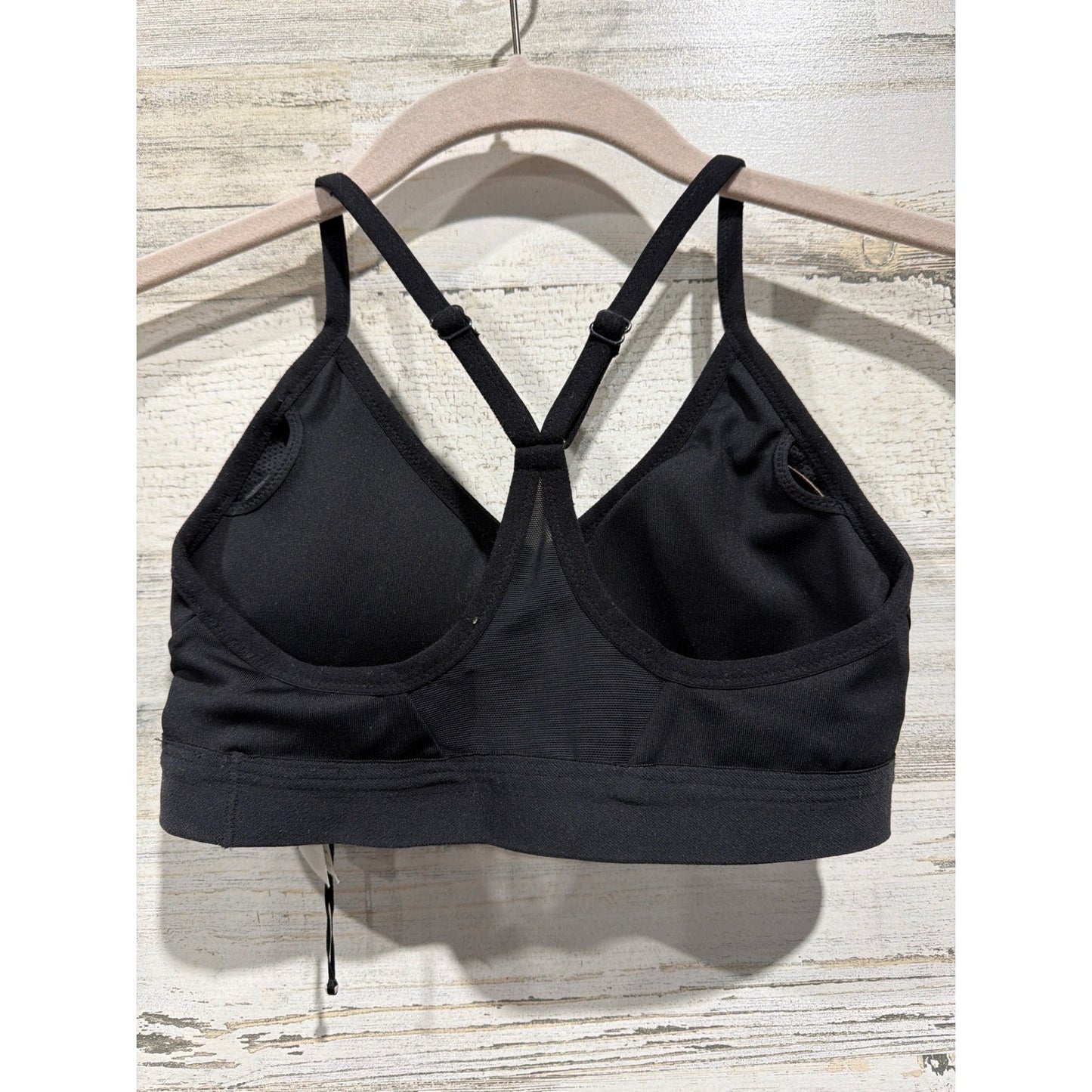 Nike Indy Sports Bra Women XS Black Adjustable Straps Mesh Back EUC2