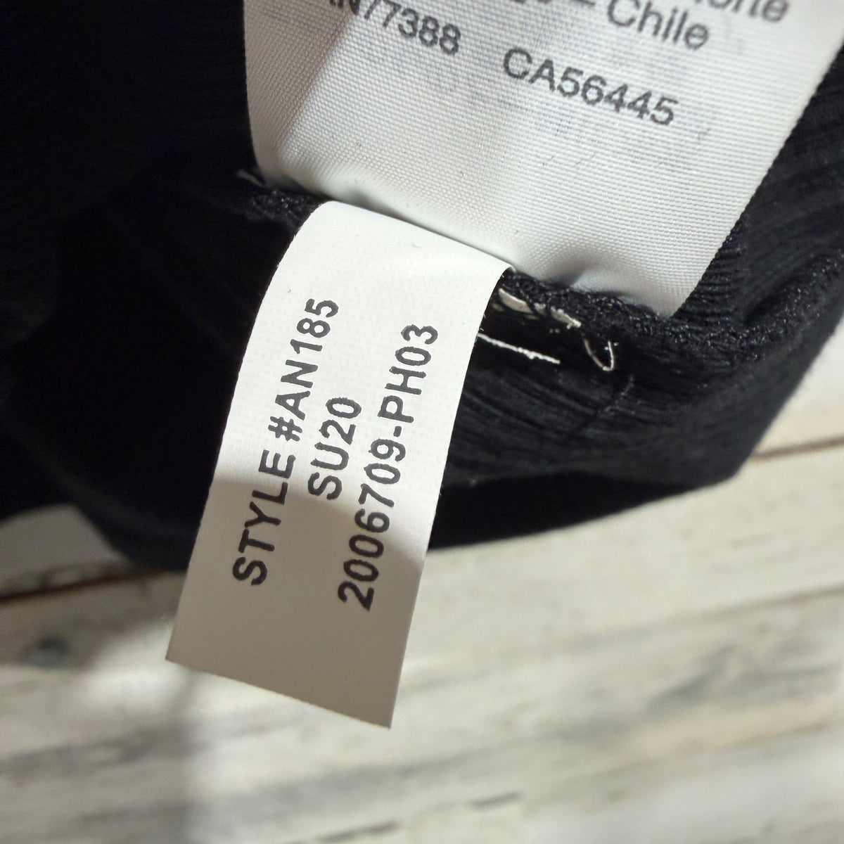 J.Crew Ruffle Neck Tank Top Women Size M Black Ribbed Cotton Blend EUC3