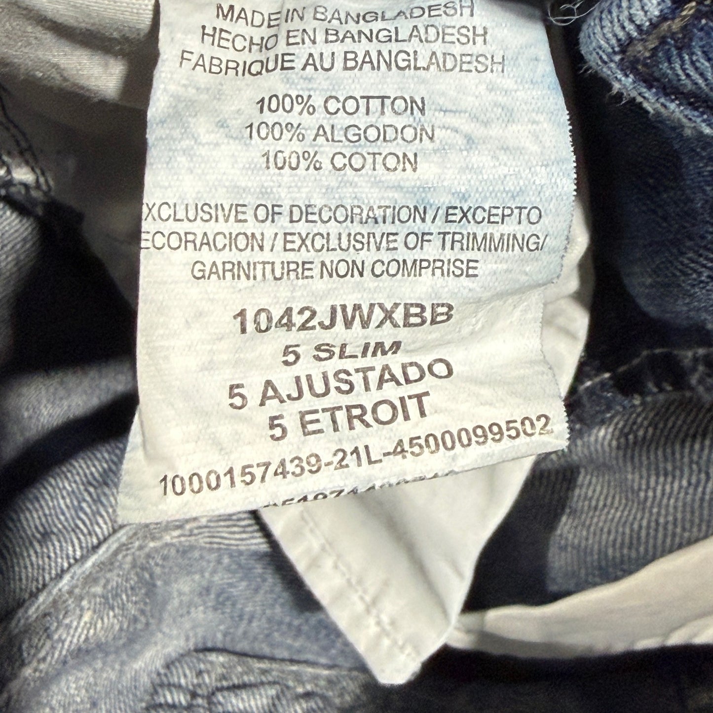 Wrangler 20X Jeans Boys 5 Slim Blue Adjustable Waist Western Cowboy EUC6