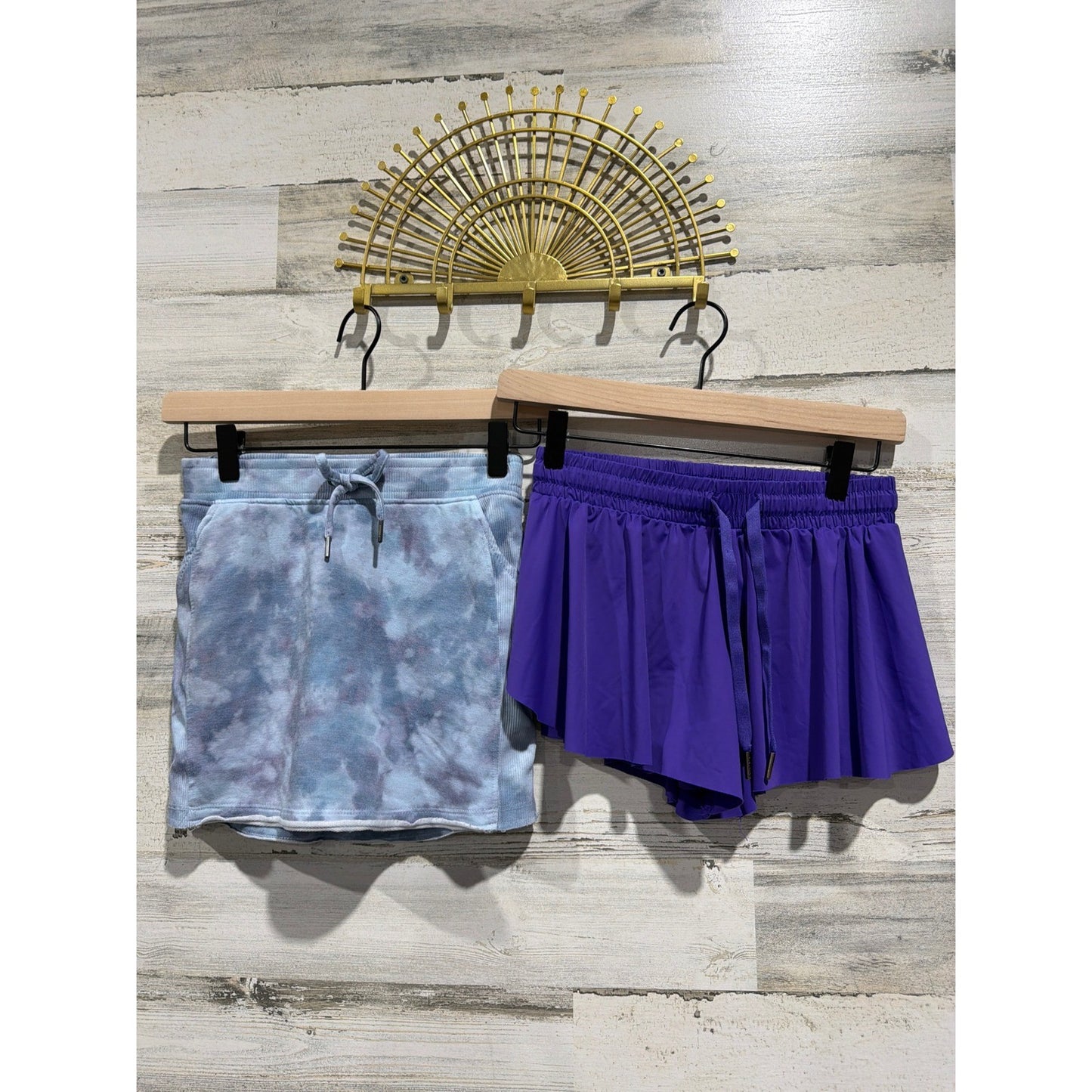 Liberty Pro Freely Shorts Skort Girls Medium Purple Blue Tie Dye Athletic EUC0