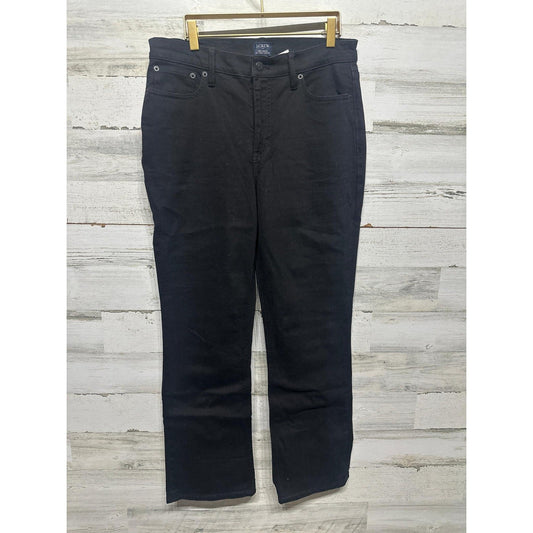 J.Crew Jeans Women 29 Tall Black Mid-Rise Flare Crop NWT0