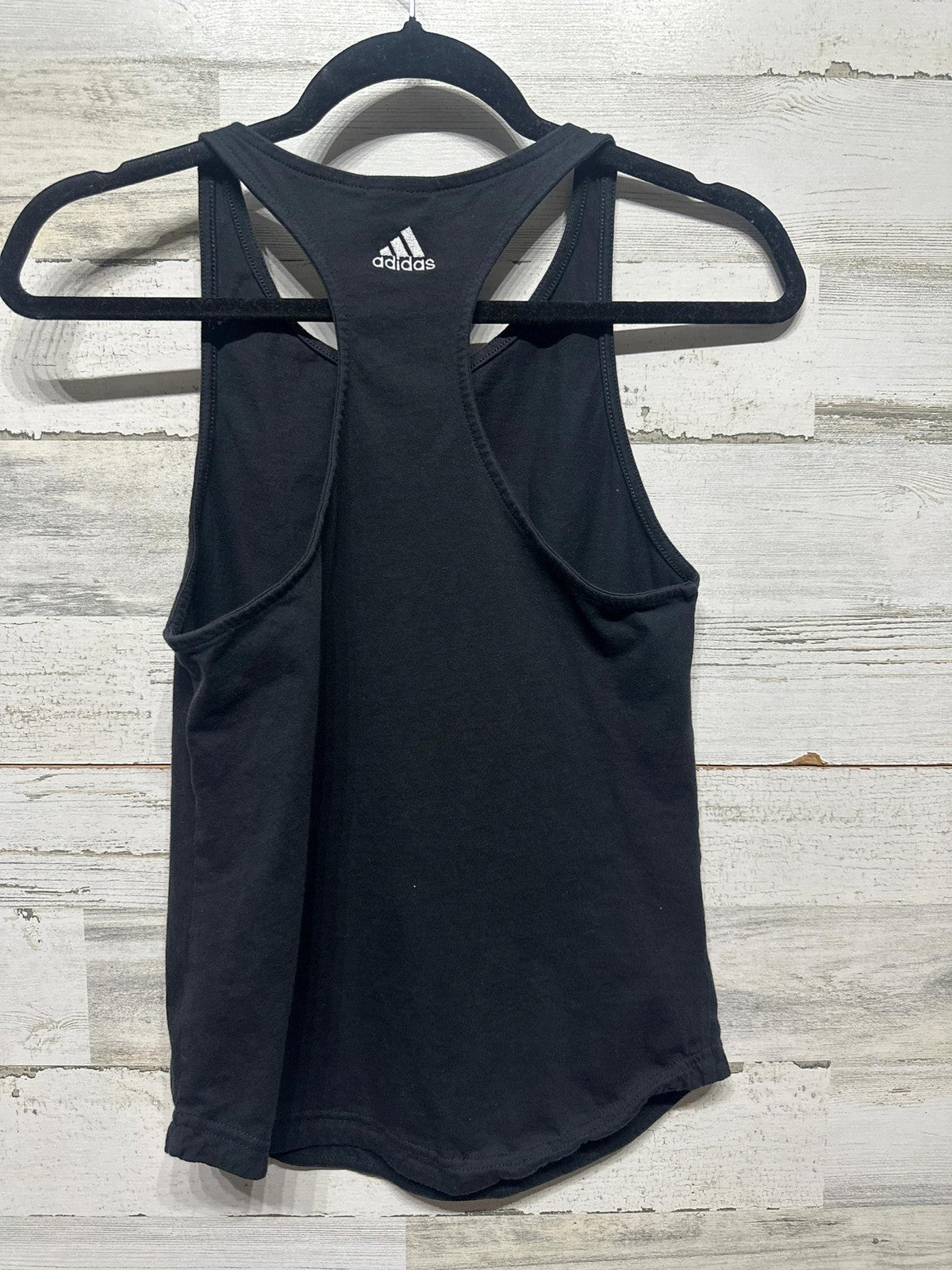 Adidas Tank Top Women XS Black Linear Logo Racerback1