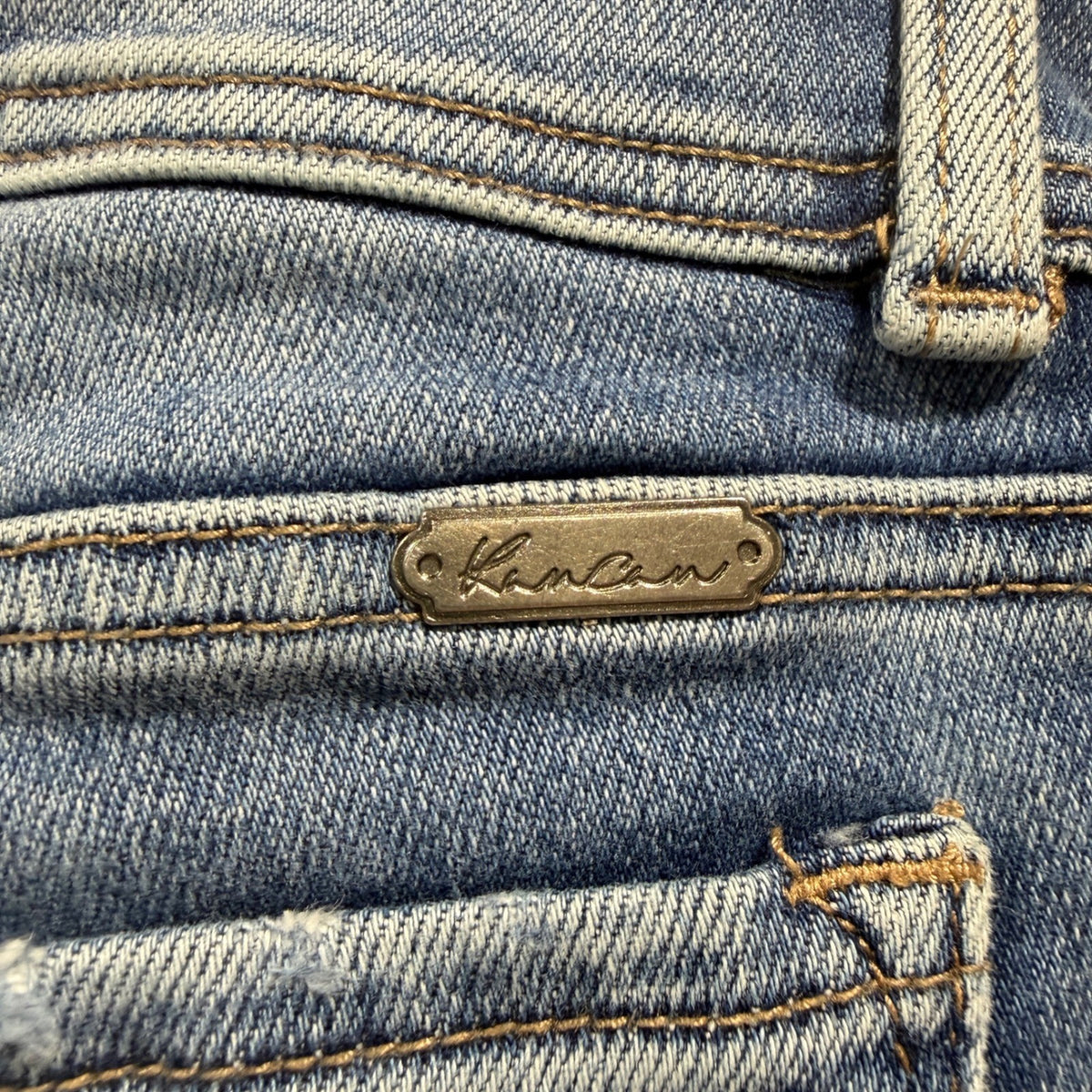 KanCan Signature Ankle Skinny Jeans Juniors Size 22" / 00 Distressed Denim5