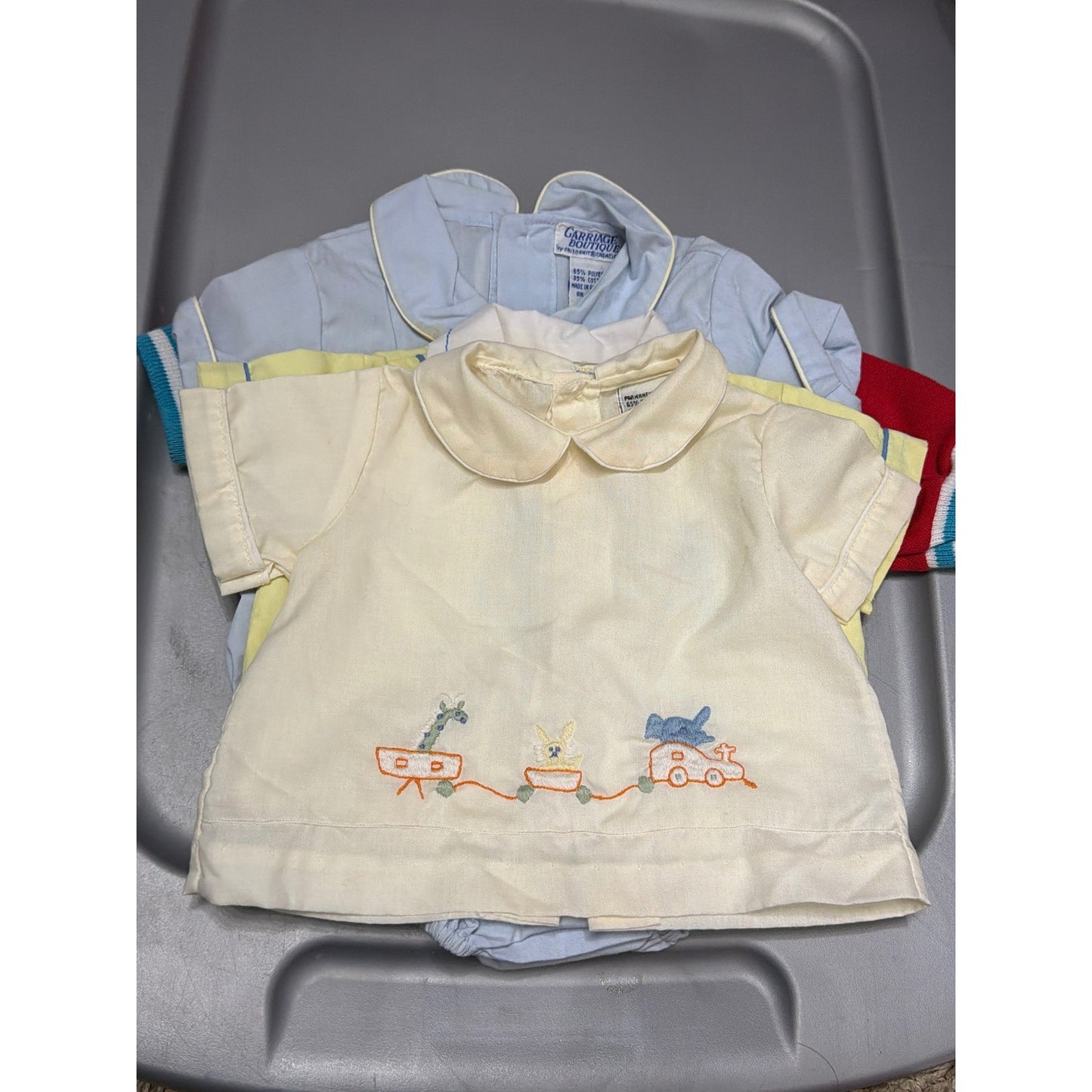 Vintage Baby Boy Bundle Carriage Boutique Feltman Bros Osh Kosh Smock 17pc10