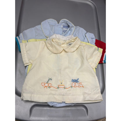 Vintage Baby Boy Bundle Carriage Boutique Feltman Bros Osh Kosh Smock 17pc10