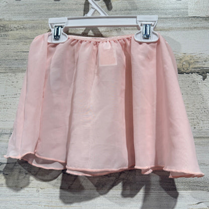Cat & Jack Ballet Skirt Girls S 6/7 Pink Mesh Bow Detail Balletcore NWT3