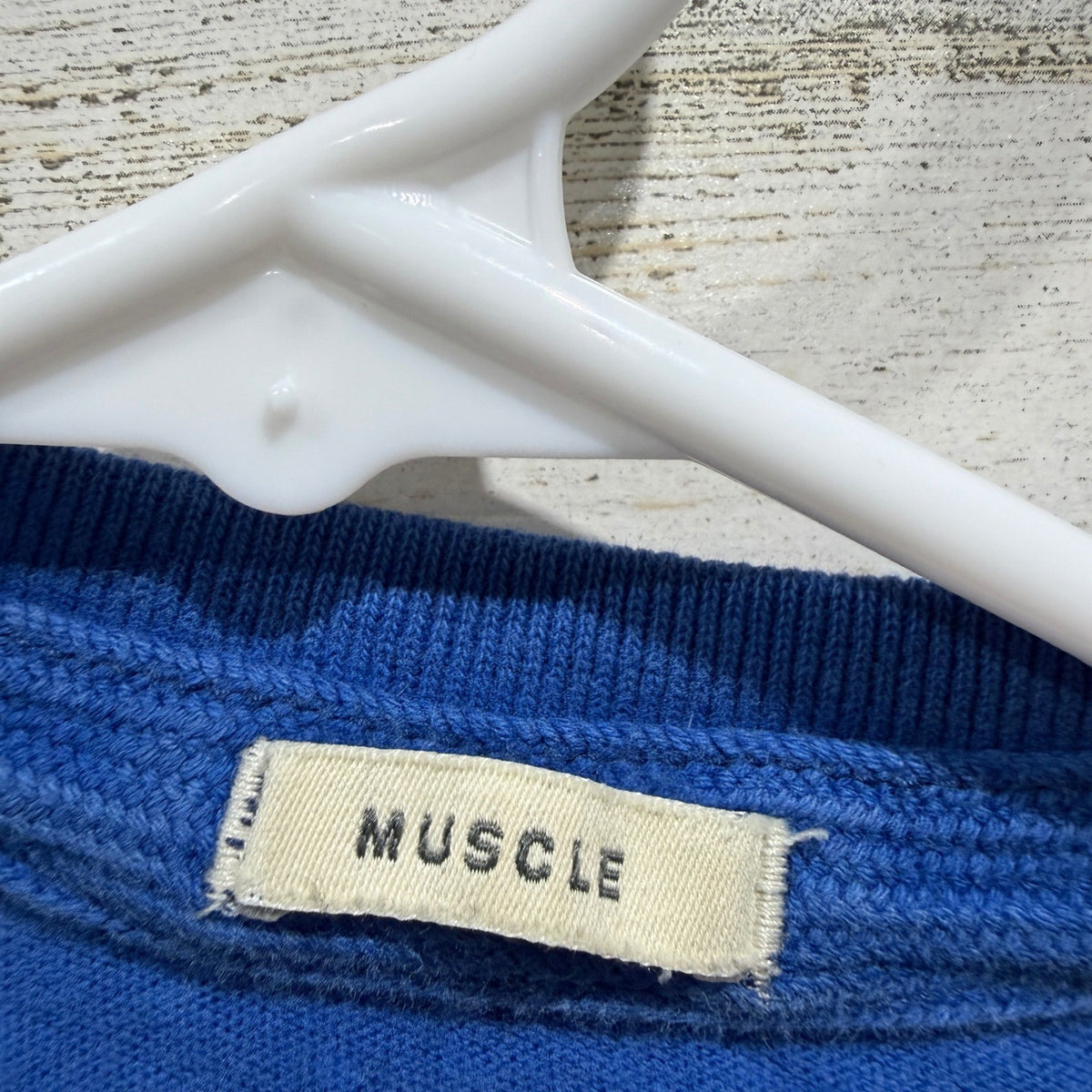 Abercrombie & Fitch Muscle Fit Logo Tee Men Large Blue Cotton Y2K Flawed*2