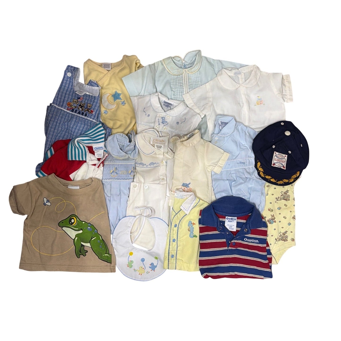 Vintage Baby Boy Bundle Carriage Boutique Feltman Bros Osh Kosh Smock 17pc2