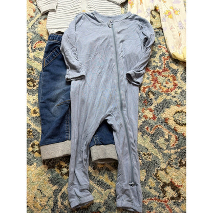 Kyte Baby Petite Maison Cat & Jack Boys 6-12M Blue Grey Bundle Bamboo GUC3