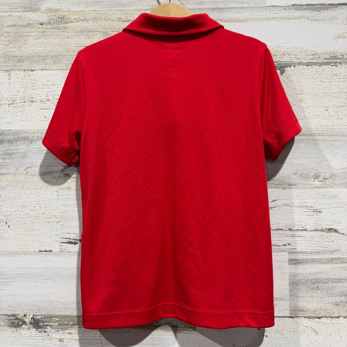 Nike Polo Shirt Boys 7 Red Dri-FIT Short Sleeve Athletic Sporty EUC3