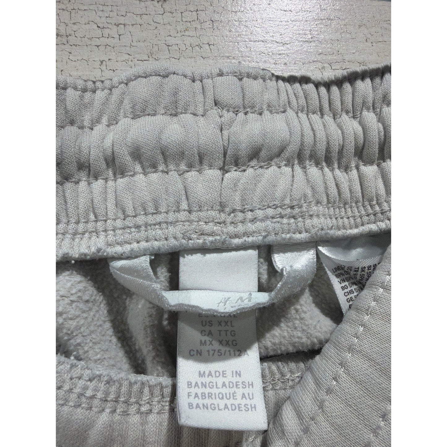 H&M Jogger Sweatpants Women XXL Gray Fleece Relaxed Athleisure Cozy Relax1